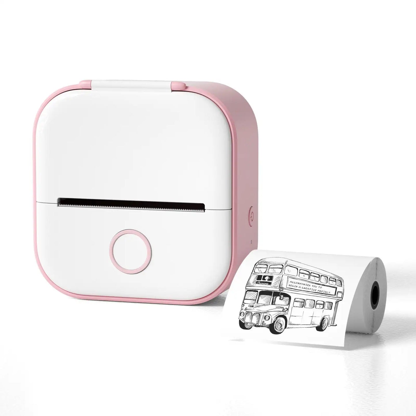 Mini Pocket Printer New and Upgraded Fast Print Portable Mini Thermal Printer Wireless Bluetooth Photo Printer