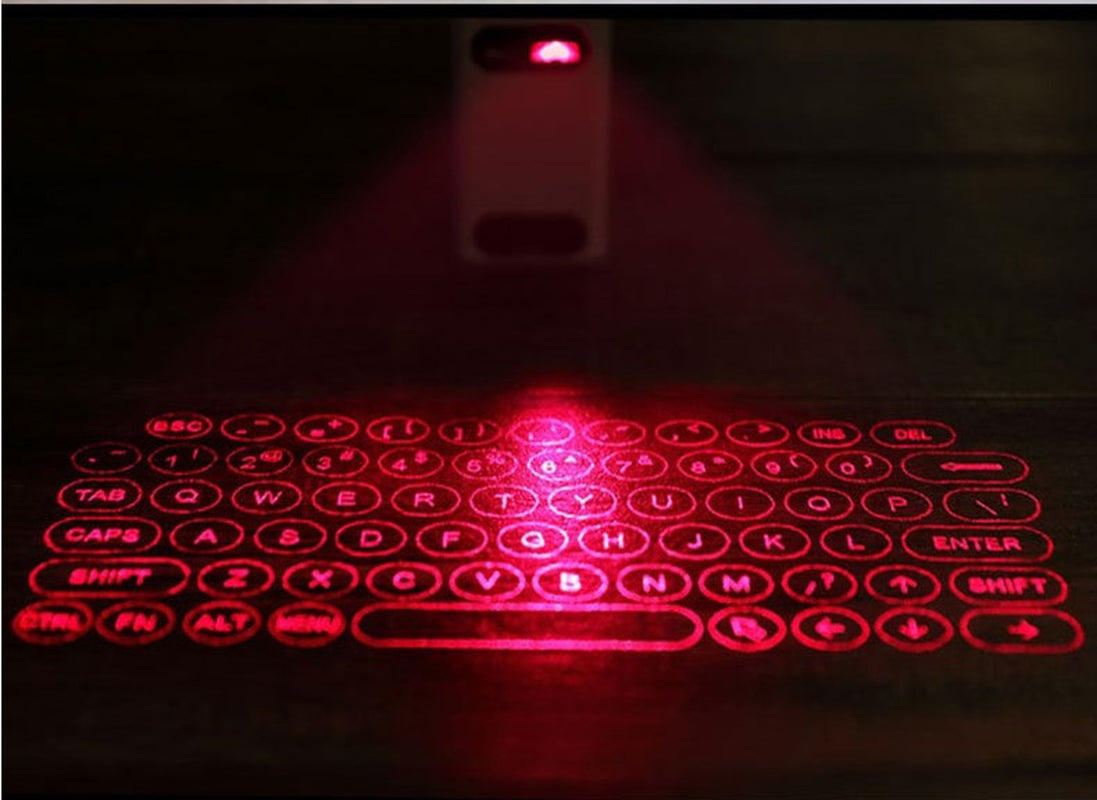 LEING FST Virtual Laser Keyboard Bluetooth Wireless Projector Phone Keyboard for Computer Pad Laptop