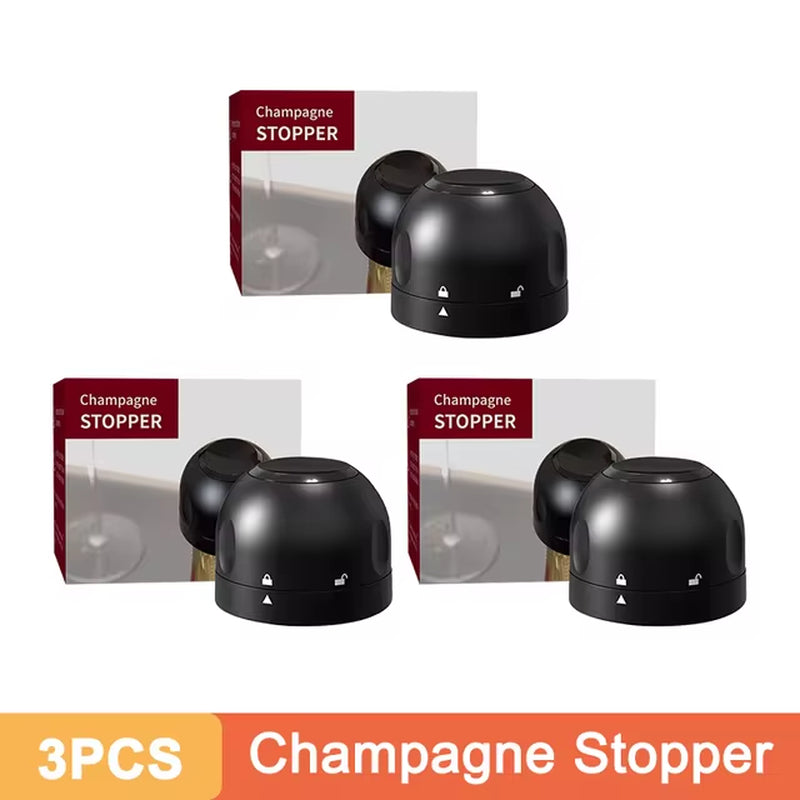 1/2/3Pcs Wine Bottle Stoppers Reusable Vacuum Sealed Red Wine Champagne Stopper Leak-Proof Storage for Wine Plug Barware Tools