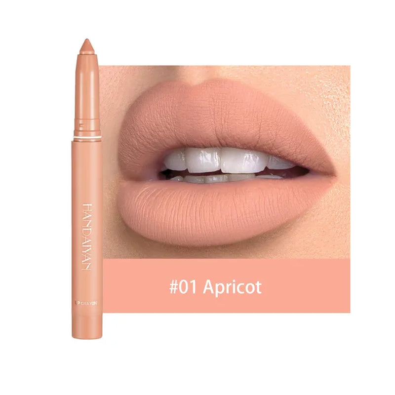  Nude Matte Lipstick Pen Lip Liner Pencil Waterproof Long Lasting Lip gloss Plum Pink Plump Lip Stain Korean Makeup