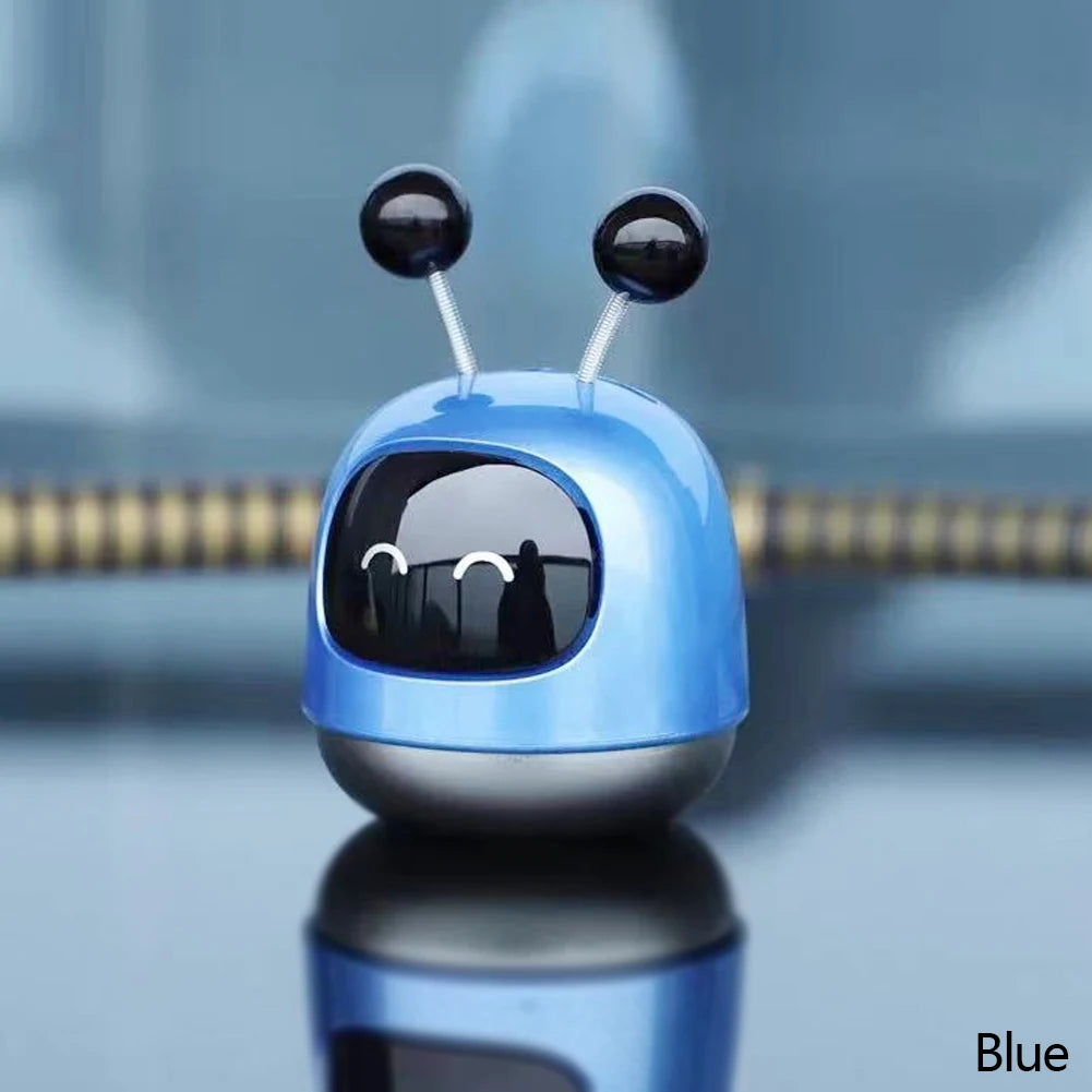 Cute Robot Car Diffuser Air Vent Cleaner Car Perfume Air Freshener Robot Interior Accessories Solid Fragrance Car Ornament Decor