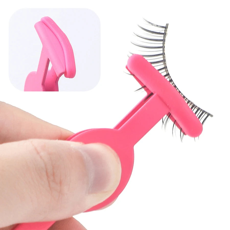 Stainless Steel False Eyelashes Assistant Eyelash Clip Eyebrow Clip Eyelash Curling Makeup Tool Set