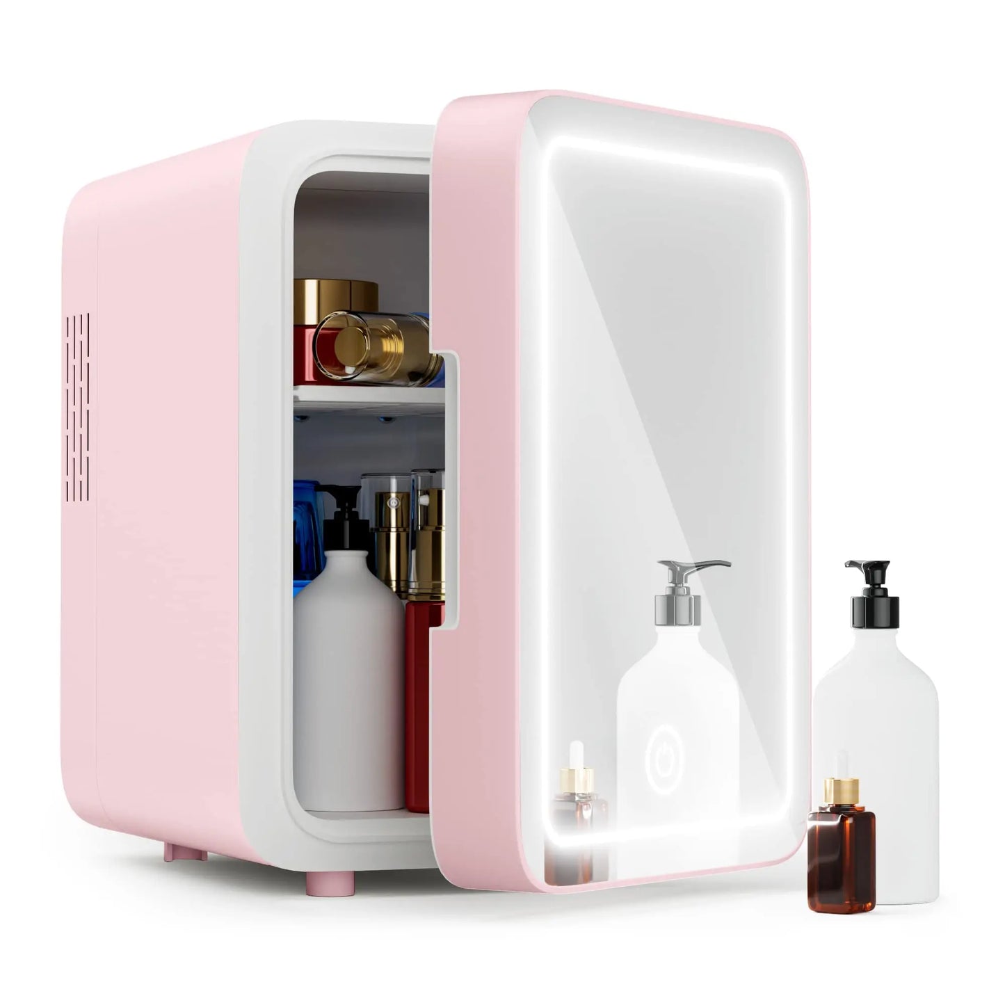 Portable 4L Mini Fridge for Car, Camping, Travel, Skincare Drink Cooler and Warmer, Small Fridge for Drinks, Snacks, Dormitory