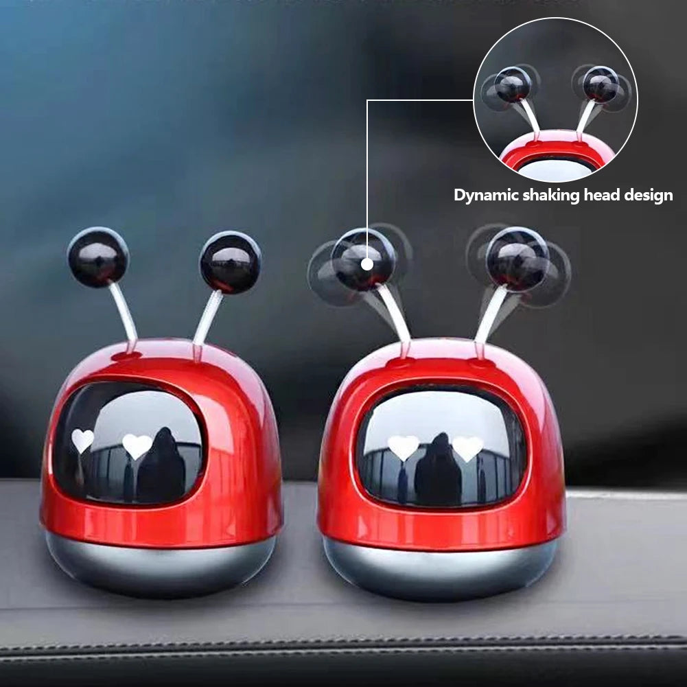 Cute Robot Car Diffuser Air Vent Cleaner Car Perfume Air Freshener Robot Interior Accessories Solid Fragrance Car Ornament Decor