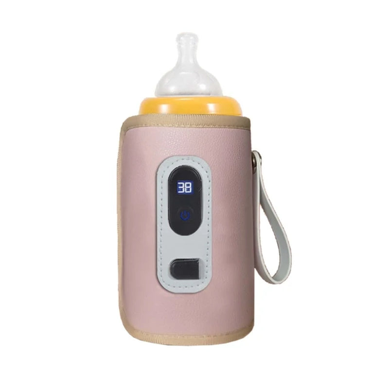 USB Milk Bottle Warmer Infant Bottle Portable Heat Keeper Formula Milk Travel Heating Sleeve for Baby Nursing Bottles