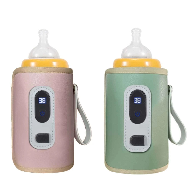 USB Milk Bottle Warmer Infant Bottle Portable Heat Keeper Formula Milk Travel Heating Sleeve for Baby Nursing Bottles