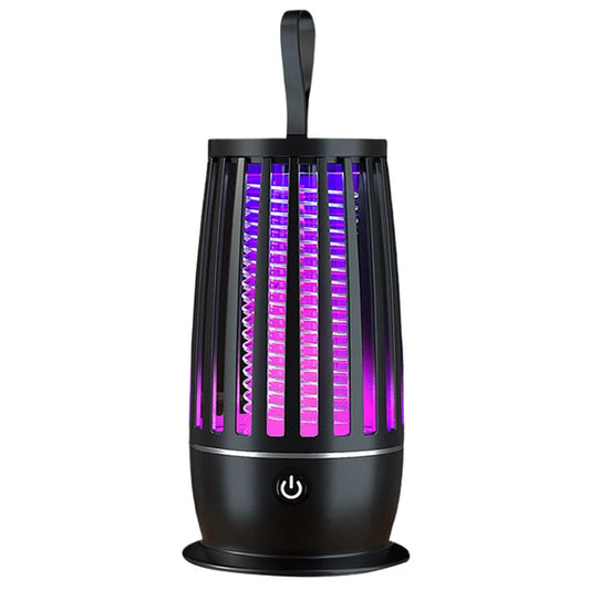 Bug Zapper Trap Lamp USB Rechargeable Insect Fly Trap Camping Lantern Indoor Electric Bug Zapper for Backyard Terrace Camping