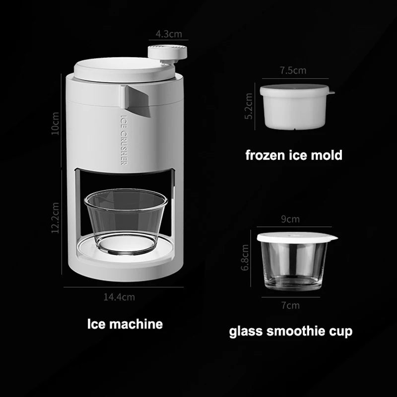 2024 New Hand-Cranked Ice Cream Machine Household Portable Multi-Function Smoothie Machine Frozen Yogurt Shake Extruder