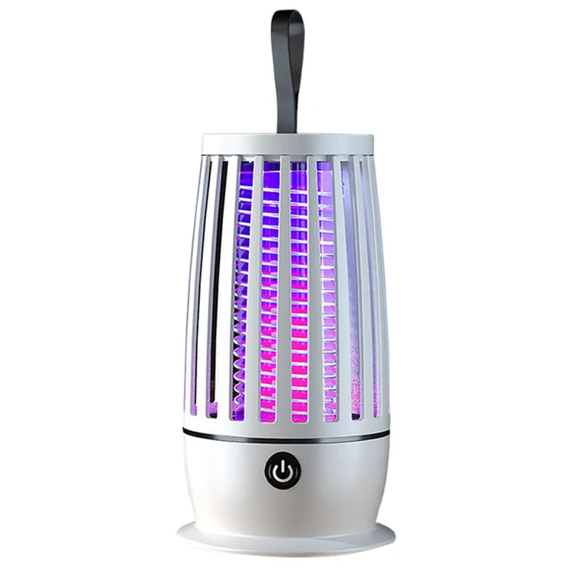 Bug Zapper Trap Lamp USB Rechargeable Insect Fly Trap Camping Lantern Indoor Electric Bug Zapper for Backyard Terrace Camping