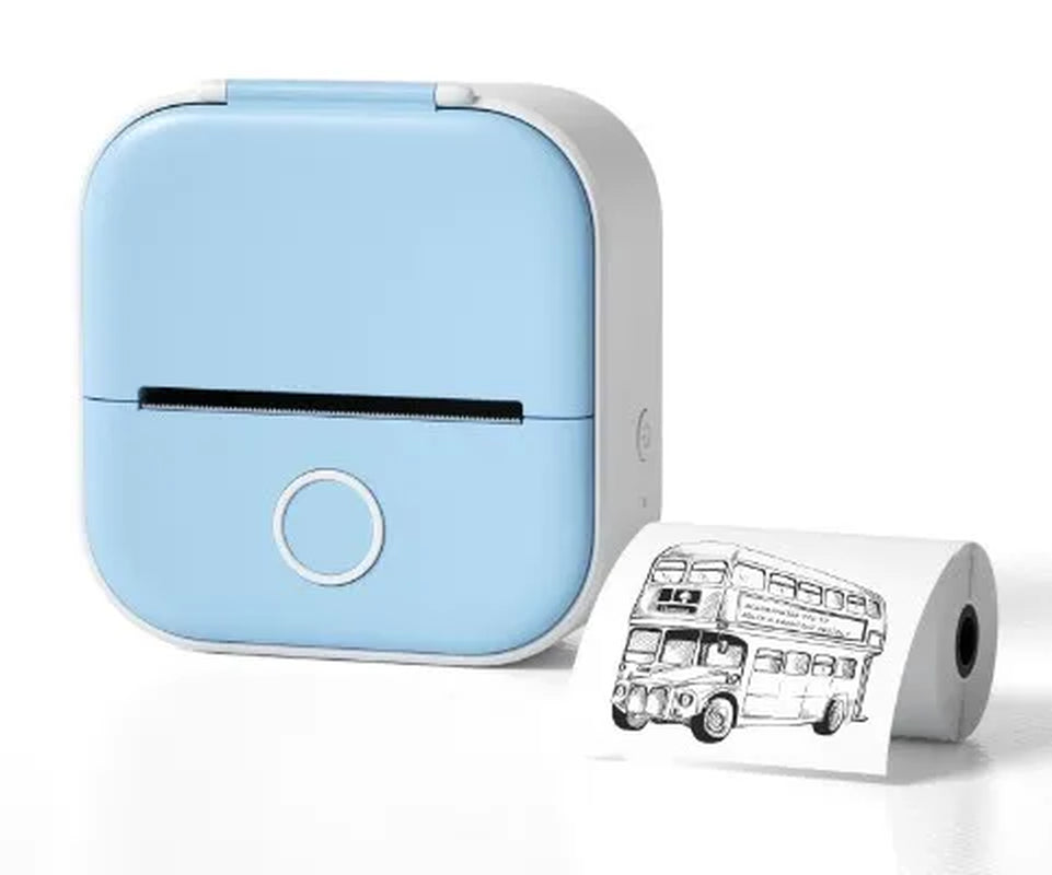 Mini Pocket Printer New and Upgraded Fast Print Portable Mini Thermal Printer Wireless Bluetooth Photo Printer