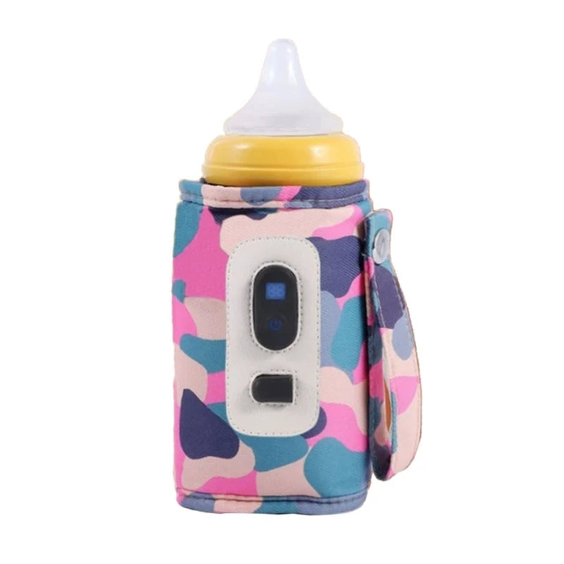 USB Milk Bottle Warmer Infant Bottle Portable Heat Keeper Formula Milk Travel Heating Sleeve for Baby Nursing Bottles