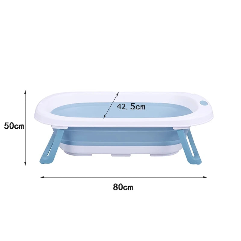 Foldable Baby Take a Bath Bathtub Non-Slip Foot Bath Bucket Folding Portable Pet Dog Cat Bathtub Bathroom Laundry Basket