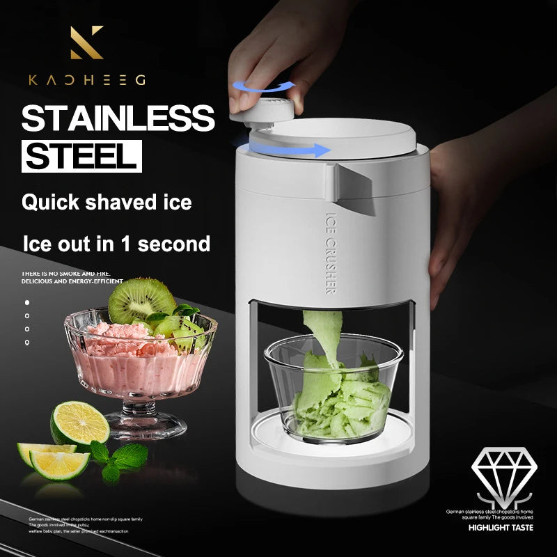 2024 New Hand-Cranked Ice Cream Machine Household Portable Multi-Function Smoothie Machine Frozen Yogurt Shake Extruder